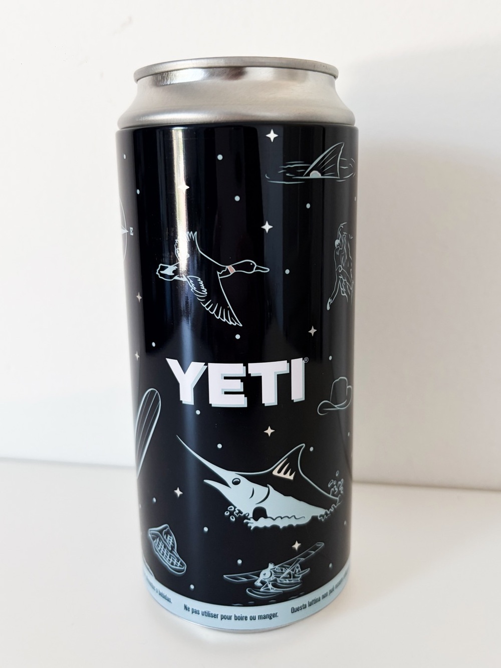 YETI Collector's Metal Stash Can / Limited Edition Outdoor Graphic Storage Safe